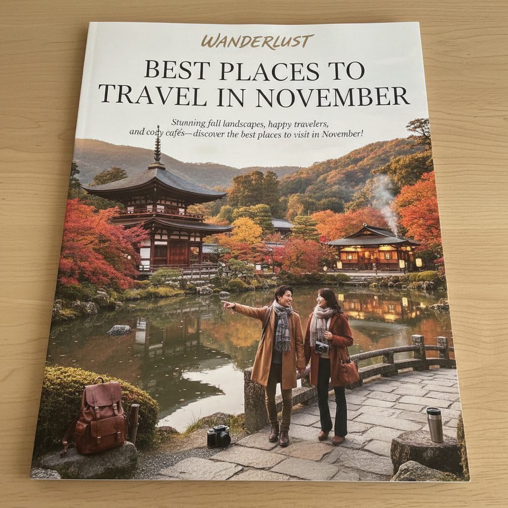 Stunning fall landscapes, happy travelers, and cozy cafés—discover the best places to visit in November!