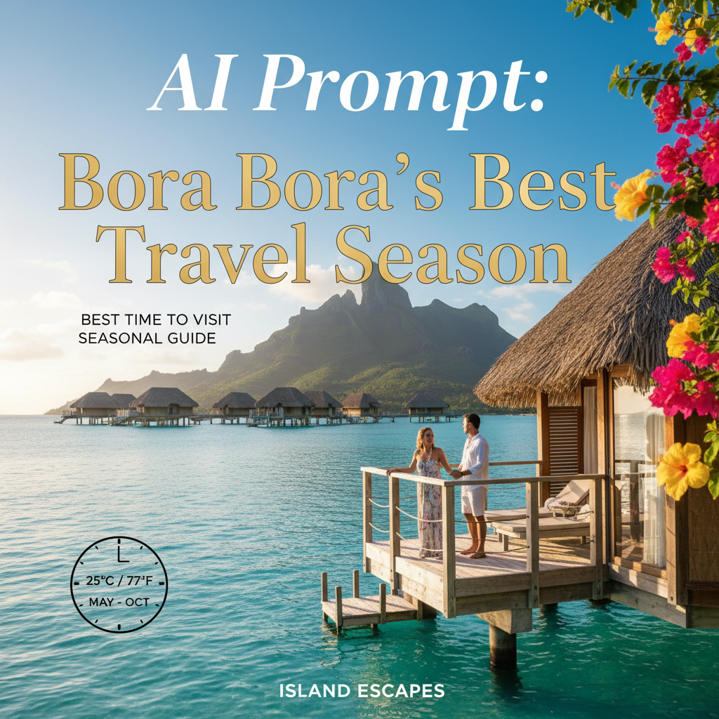 Bora Bora’s best travel season—luxury bungalows, turquoise lagoon, perfect weather, and romance.